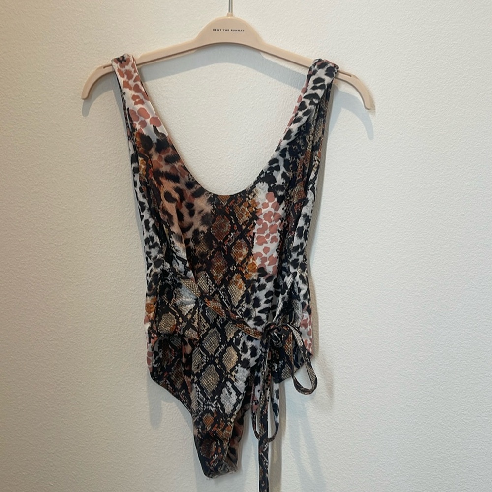 NWT PLT printed swimsuit